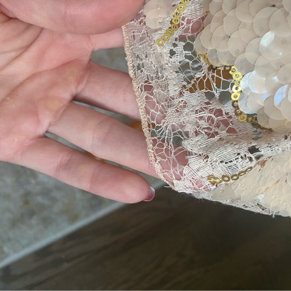 Anthropologie Eva Franco blush sequin dress - Picture 8 of 9